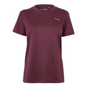 USA Pro Womens/Ladies Tech C Polyester T-Shirt / Espresso